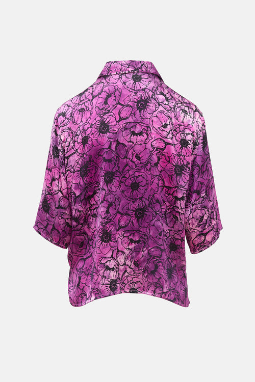 Avant Toi Silk Floral Shirt
