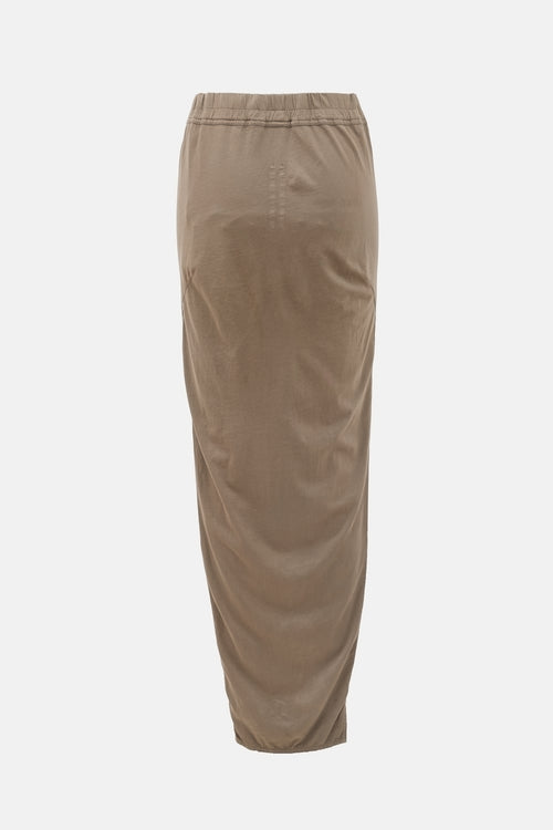 Rick Owens DRKSHDW Drawstring Maxi Skirt