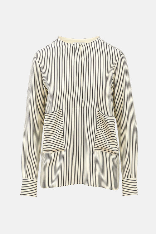 Altuzarra Silk Striped Blouse