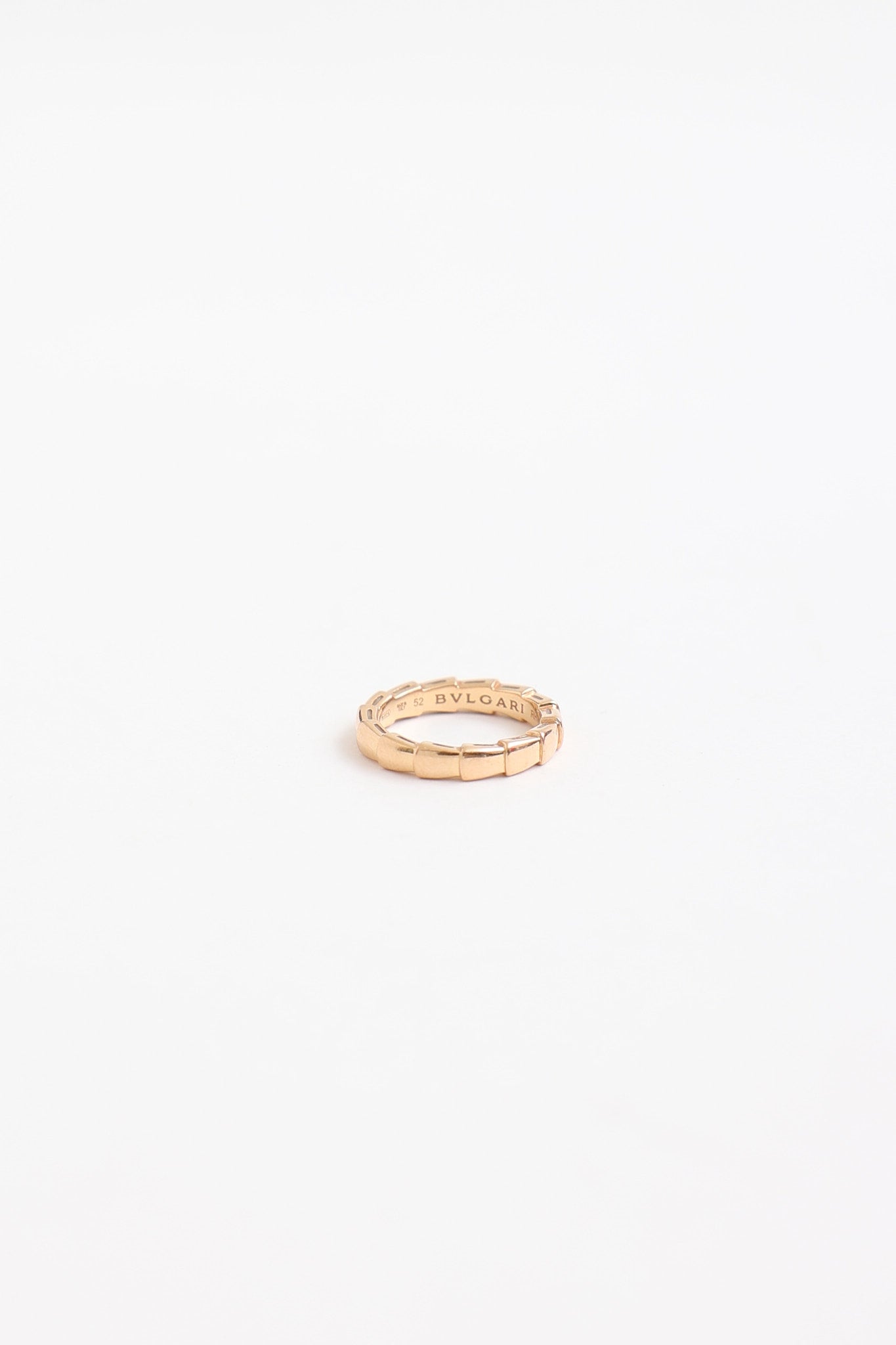 Bulgari 18K Rose Gold Serpenti Viper Ring