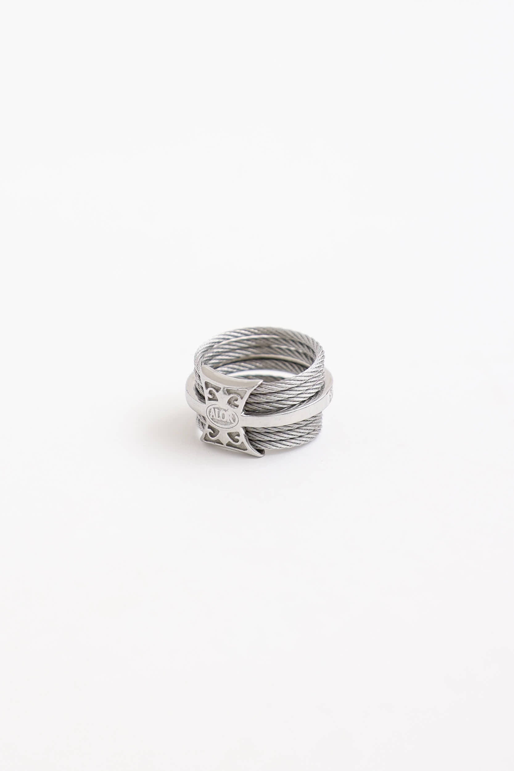 Alors 18K White Gold Diamond Multiband Cable Ring