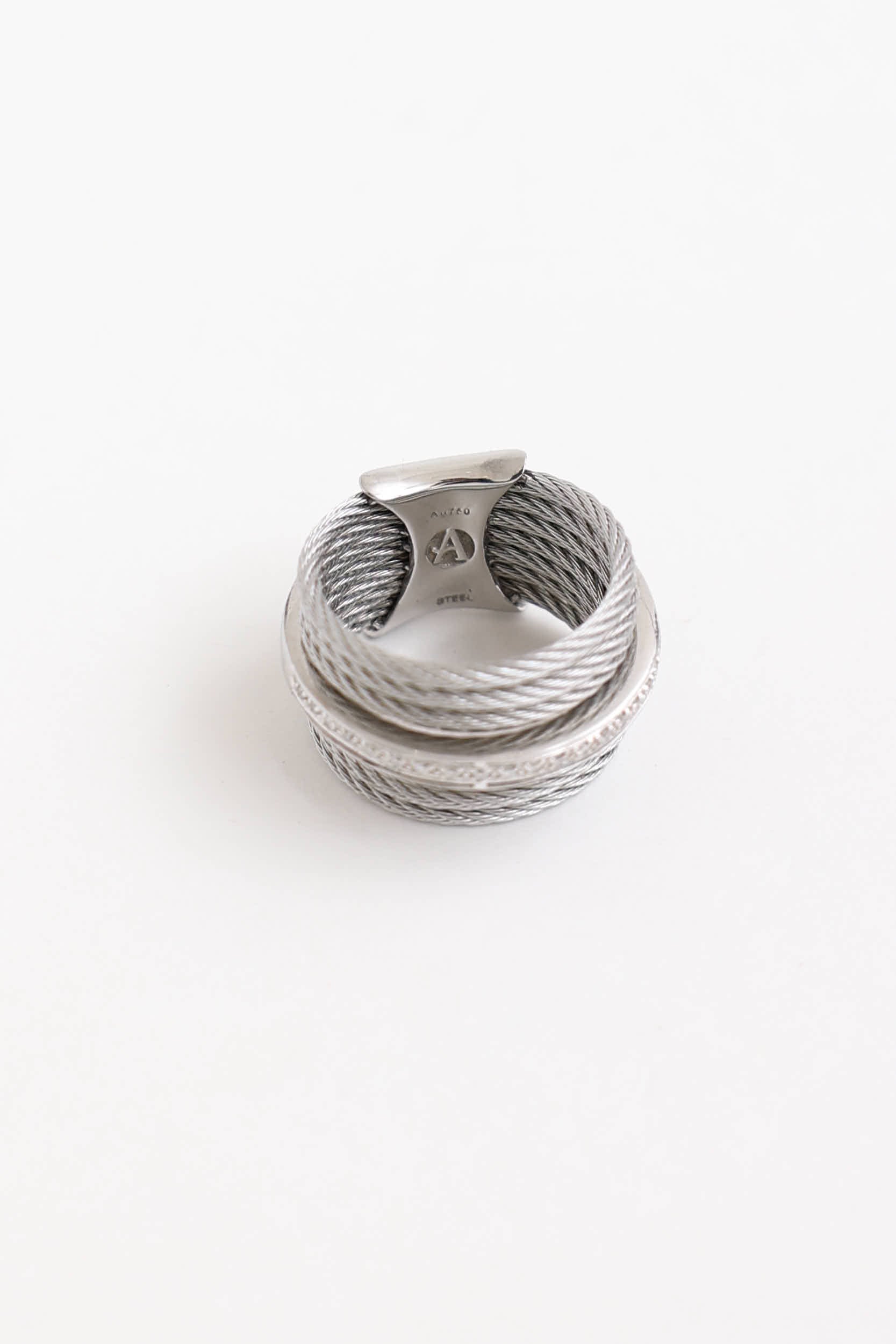 Alors 18K White Gold Diamond Multiband Cable Ring