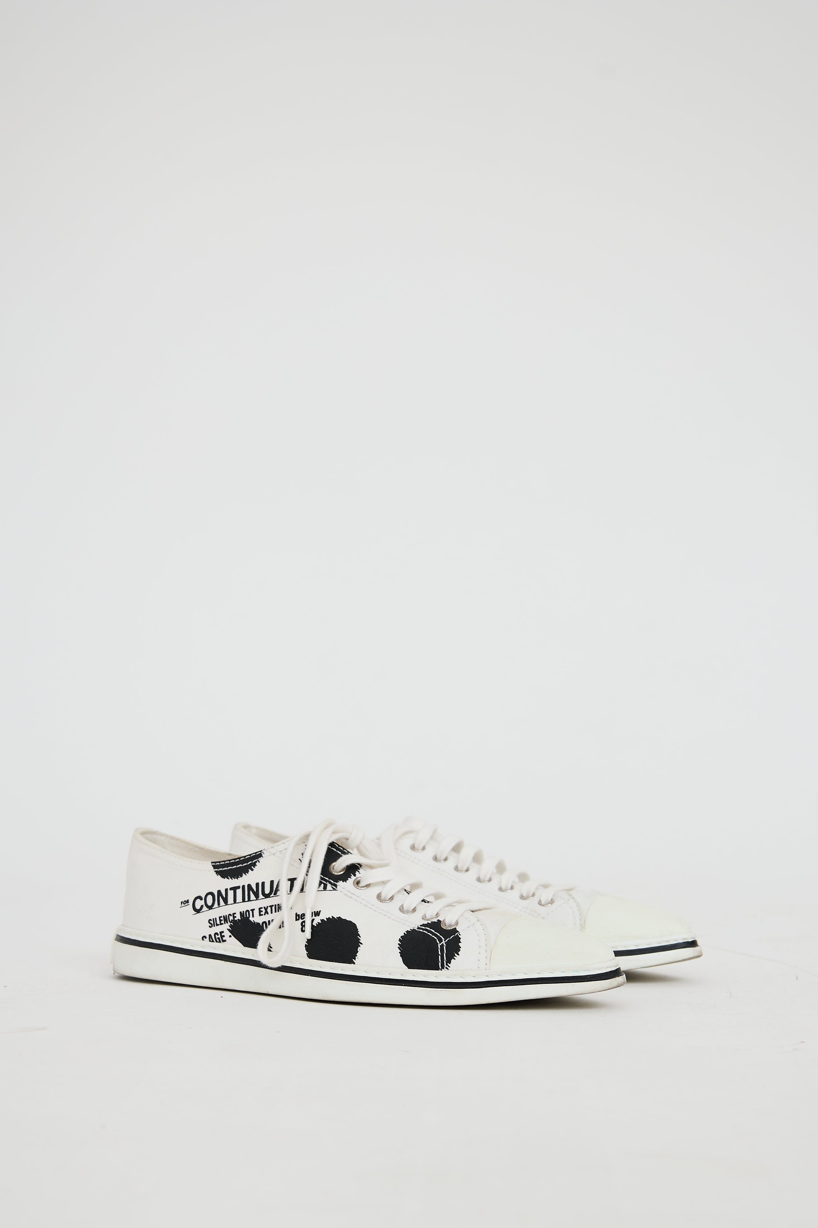 Prada White & Black Continuation Sneaker