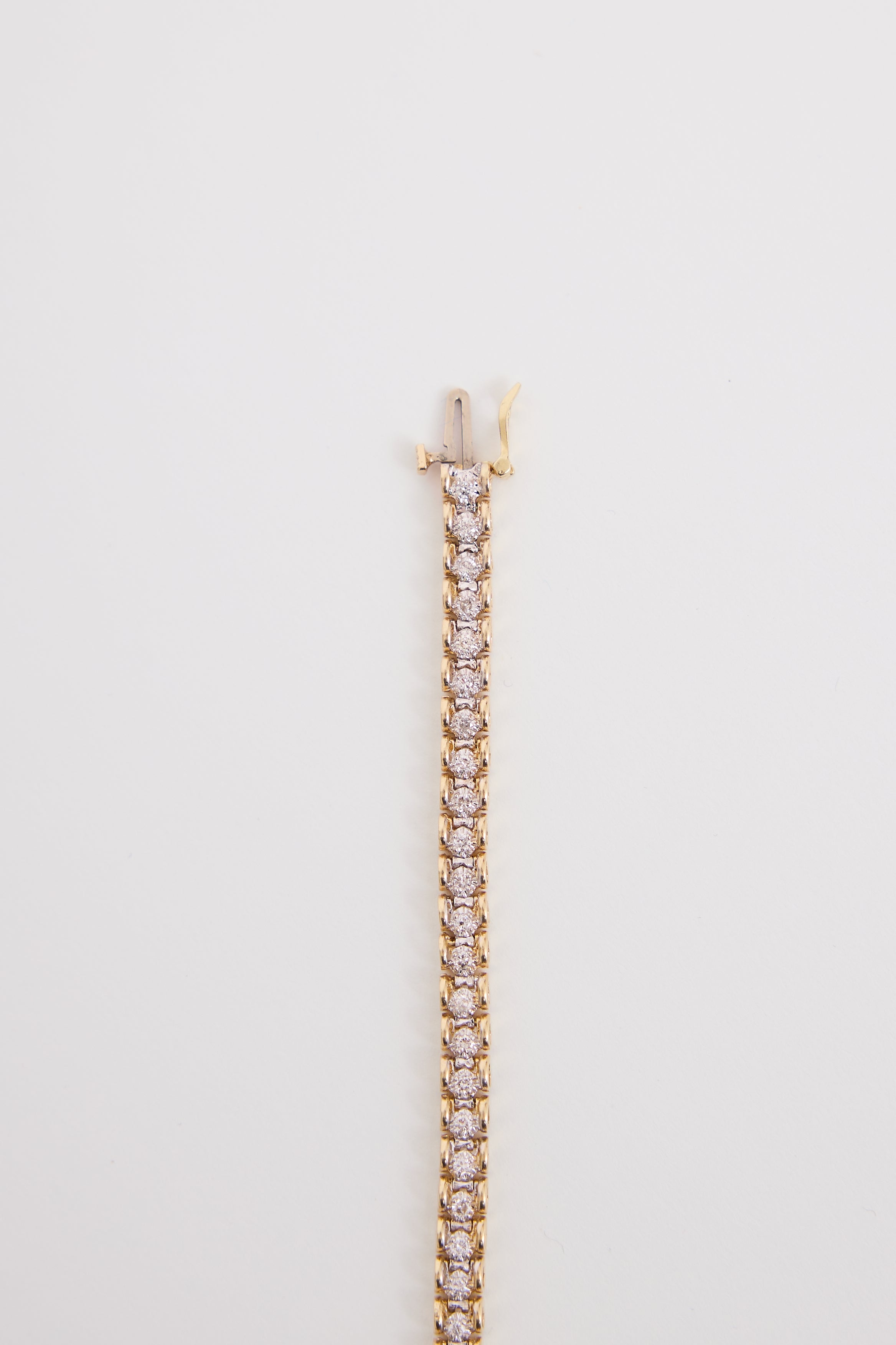Fine Jewelry 14K Yellow Gold & Diamond Tennis Bracelet