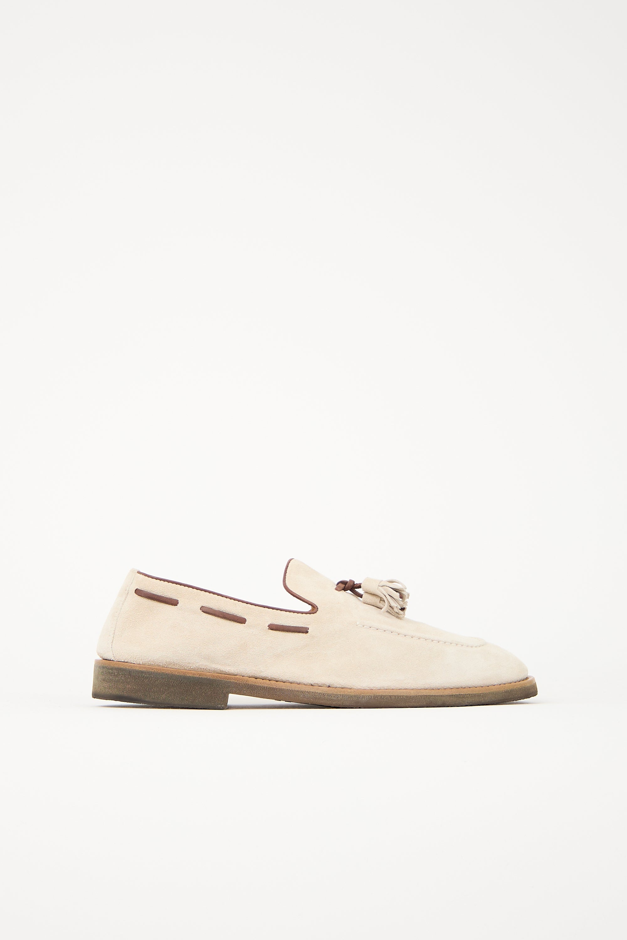 Brunello Cucinelli Suede Tassel Loafer