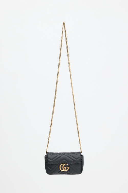 Gucci Leather Mini Marmont GG Bag