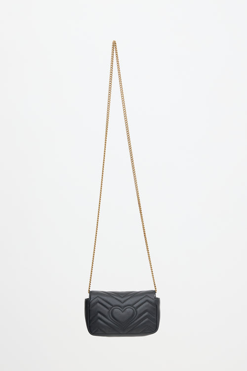 Gucci Leather Mini Marmont GG Bag