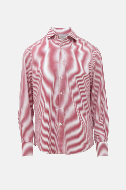 Brunello Cucinelli Stripe Slim Fit Shirt