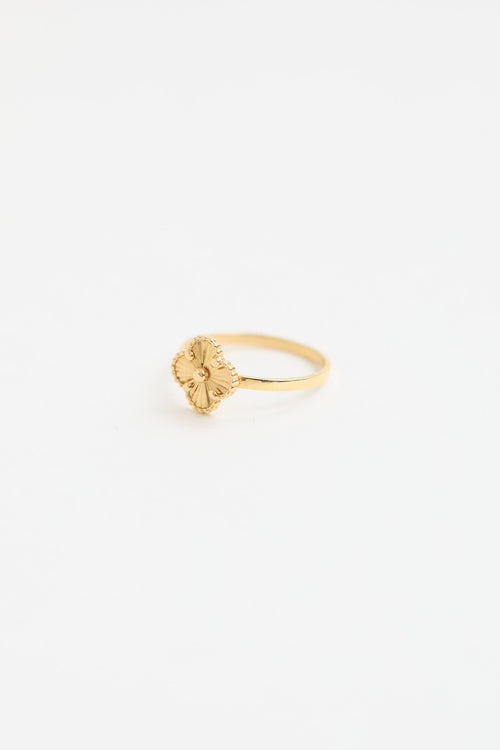 Fine Jewelry 22K Yellow Gold Quatrefoil Ring