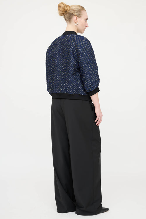 3.1 Phillip Lim Textured Bomber Jacket