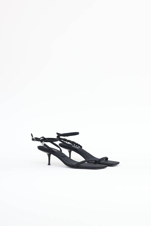 Alexander Wang Crystal Logo Sandal