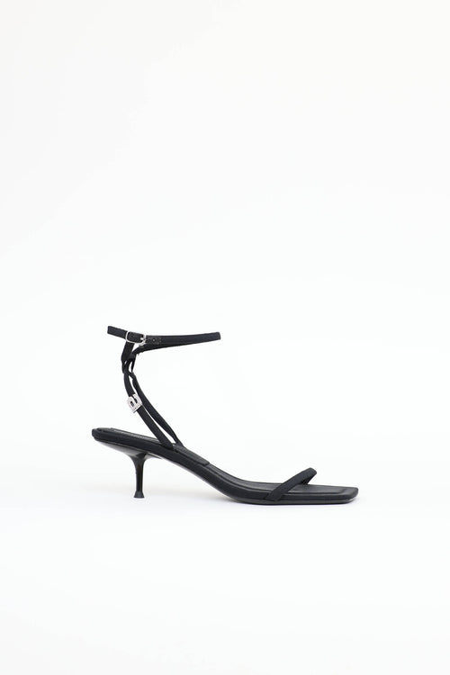 Alexander Wang Crystal Logo Sandal