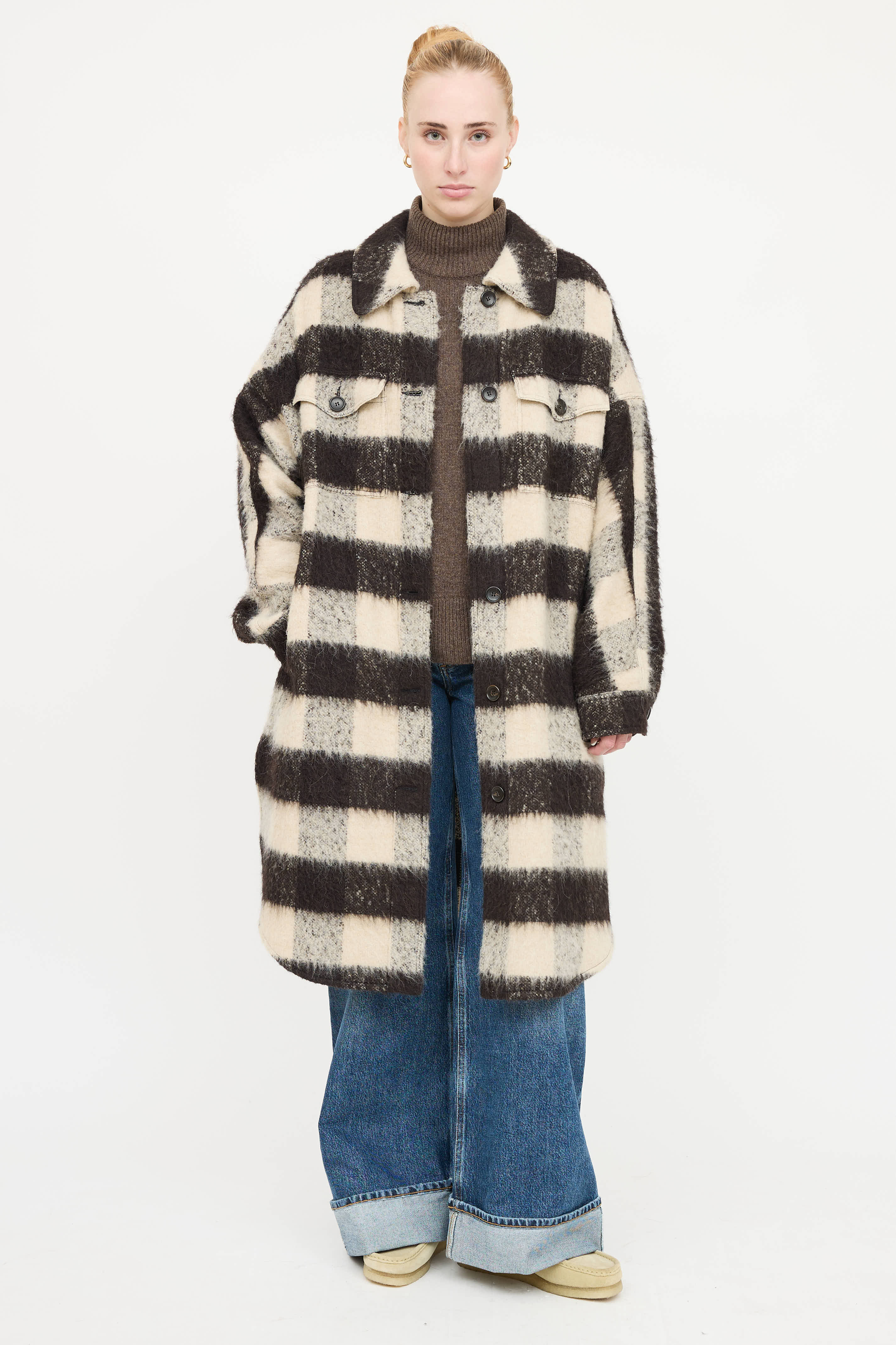 A.L.C. Plaid Button Up Jacket