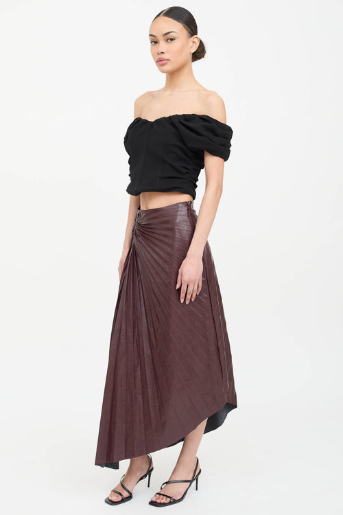 A.L.C. Faux Leather Tracy Skirt