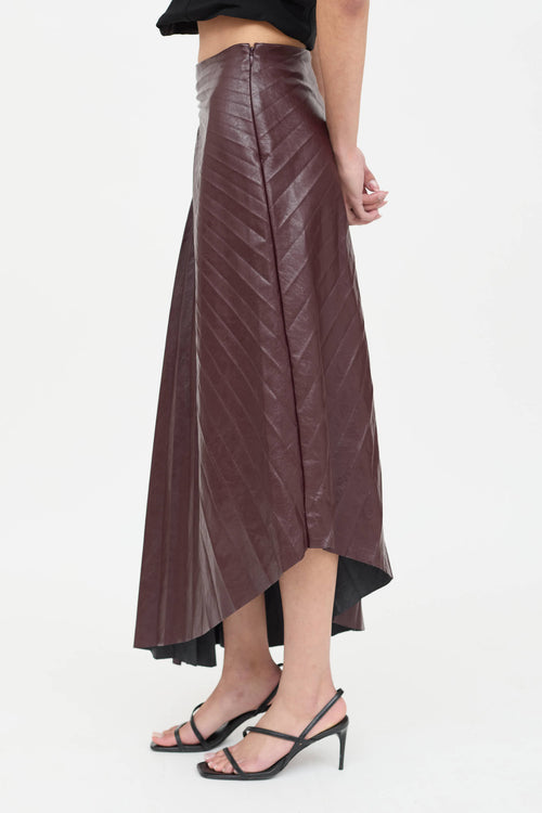 A.L.C. Faux Leather Tracy Skirt