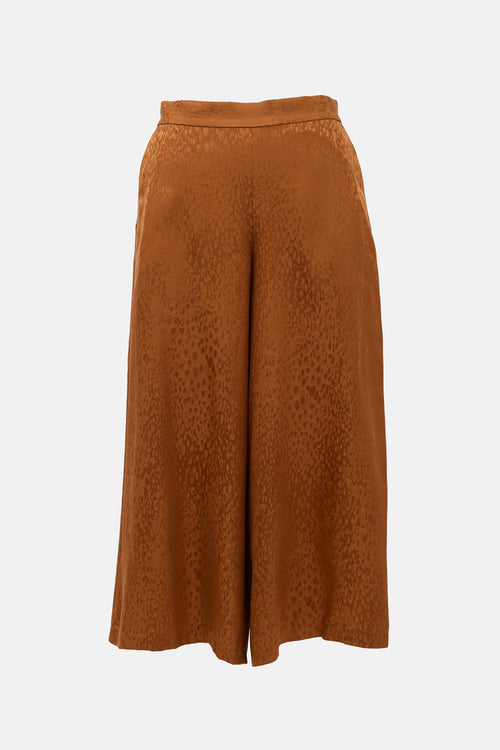 A.L.C. Silk Printed Wide Leg Pant