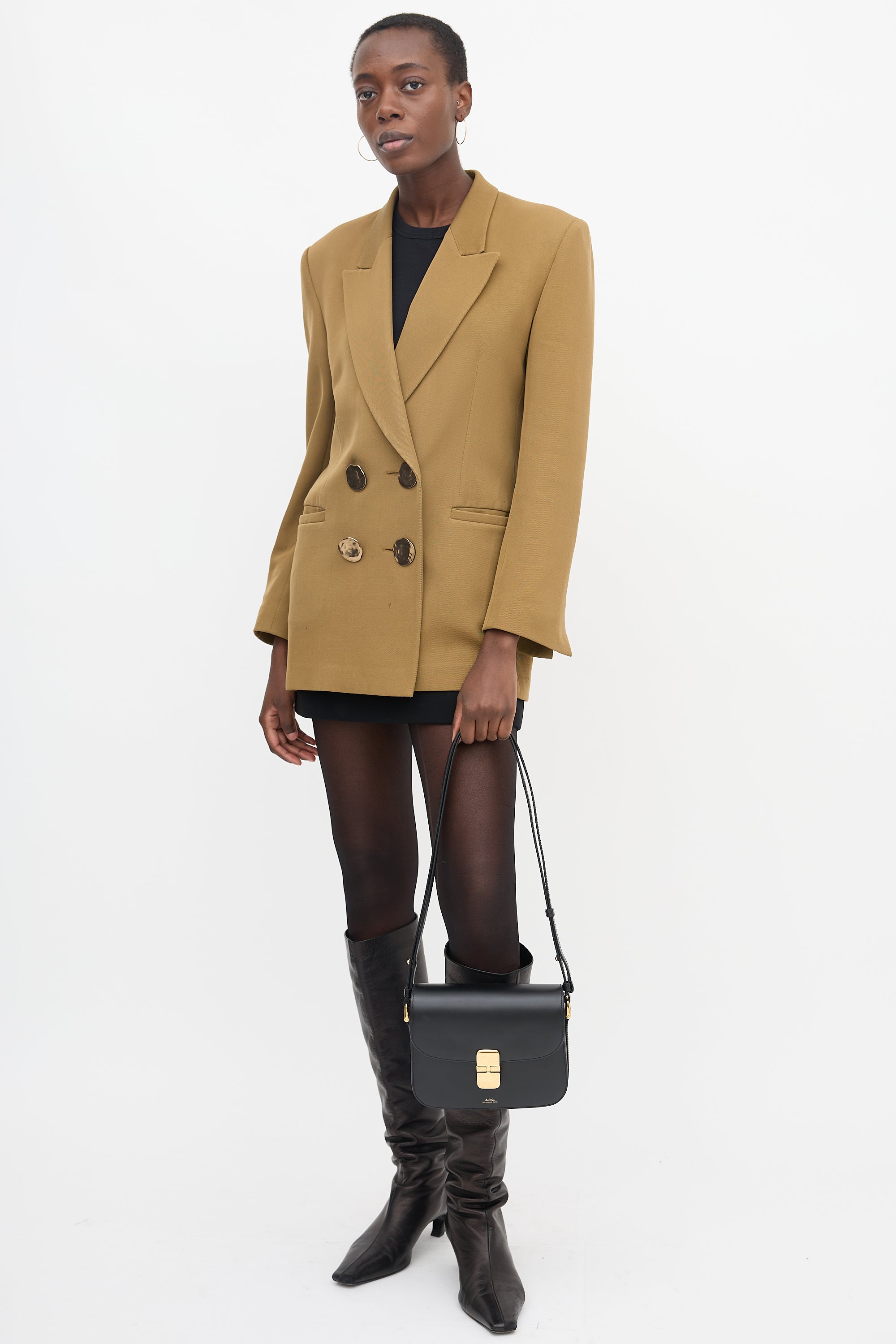 A.P.C. Leather Small Grace Bag