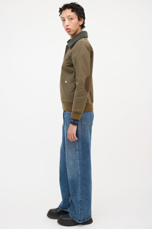 A.P.C. Sherpa Collar Zip Jacket