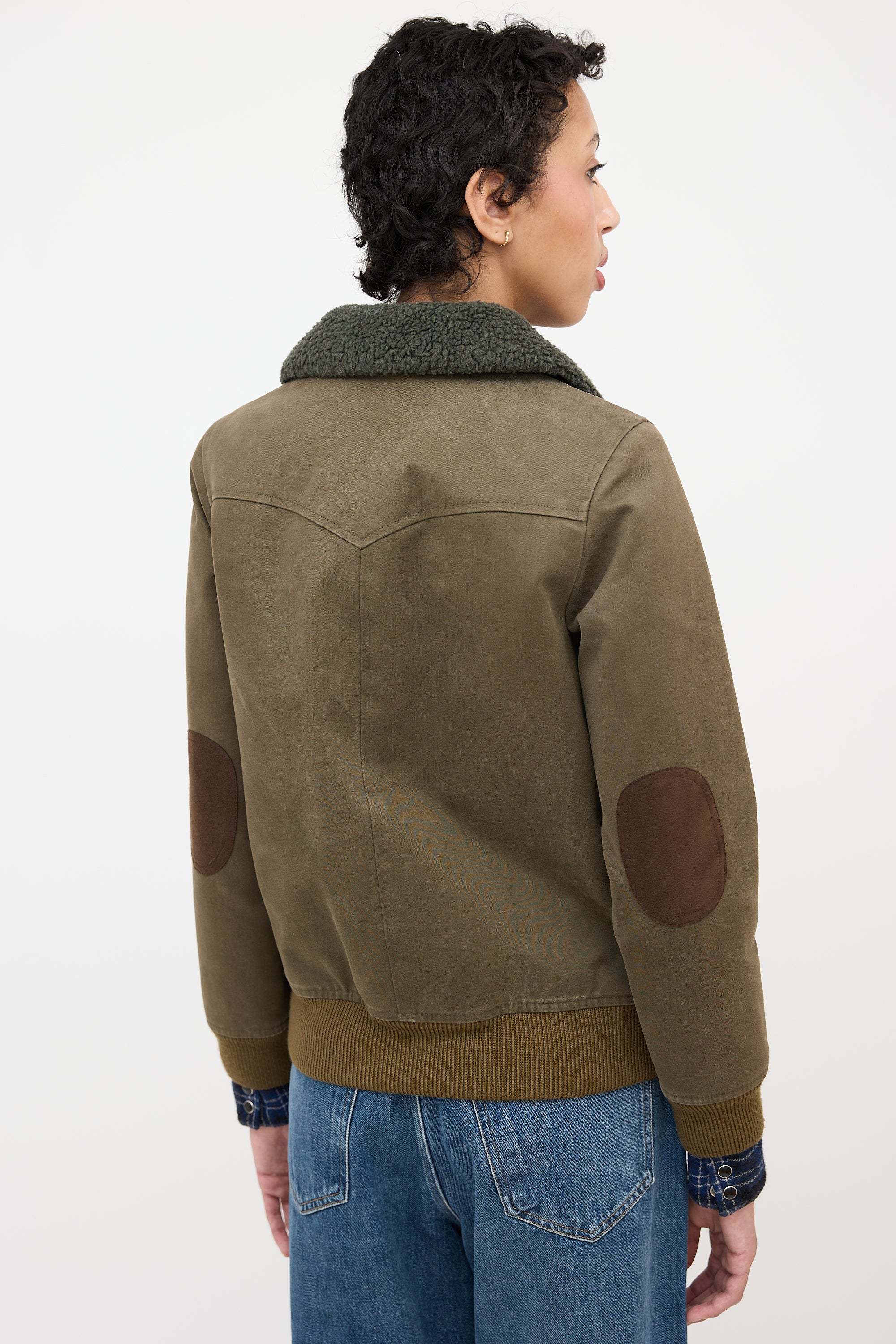 A.P.C. Sherpa Collar Zip Jacket