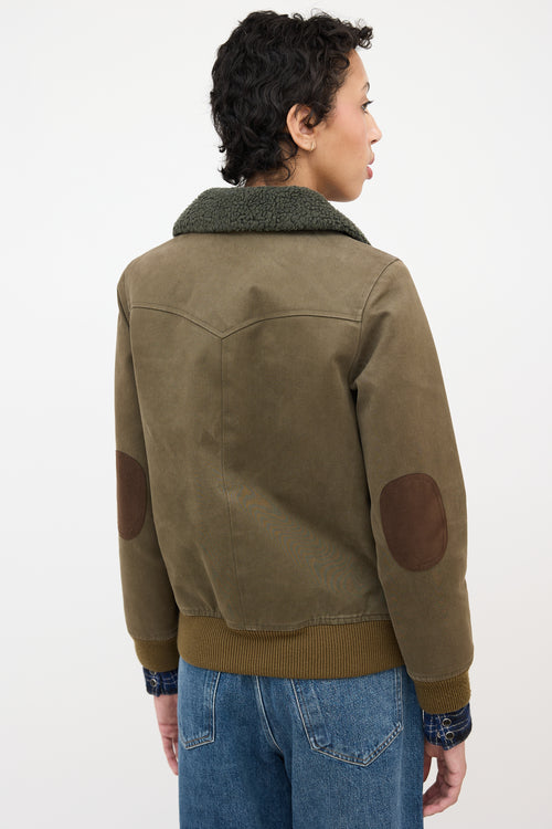 A.P.C. Sherpa Collar Zip Jacket