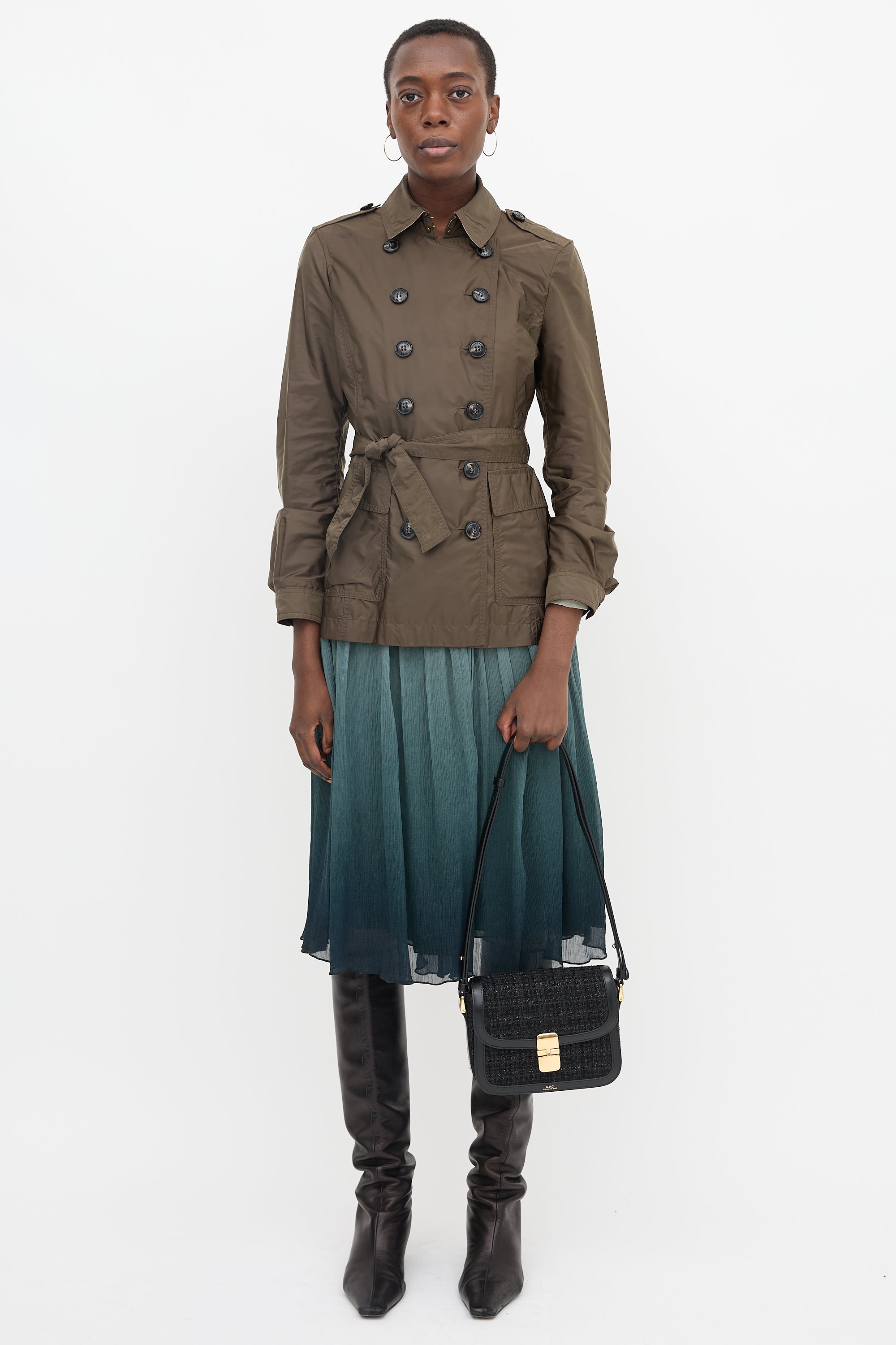 A.P.C. Sparkly Tweed Small Grace Bag