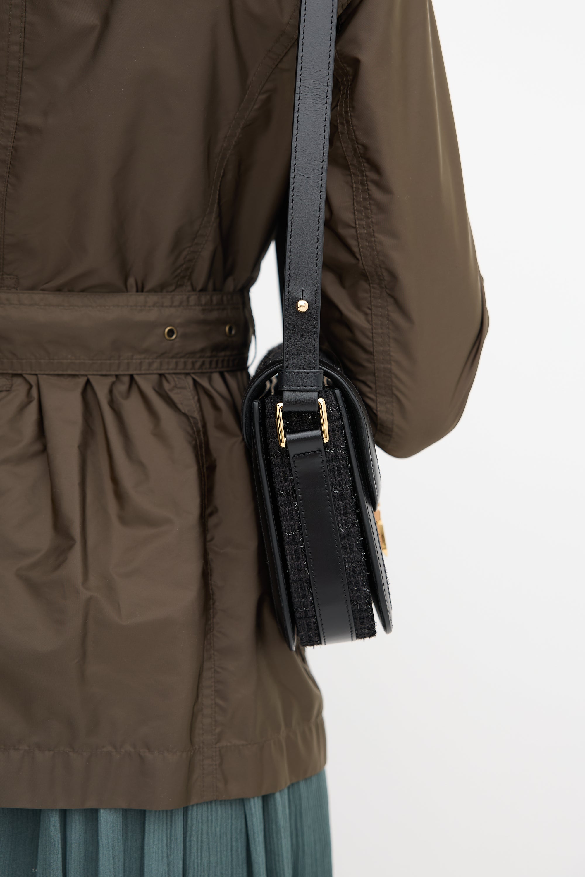 A.P.C. Sparkly Tweed Small Grace Bag