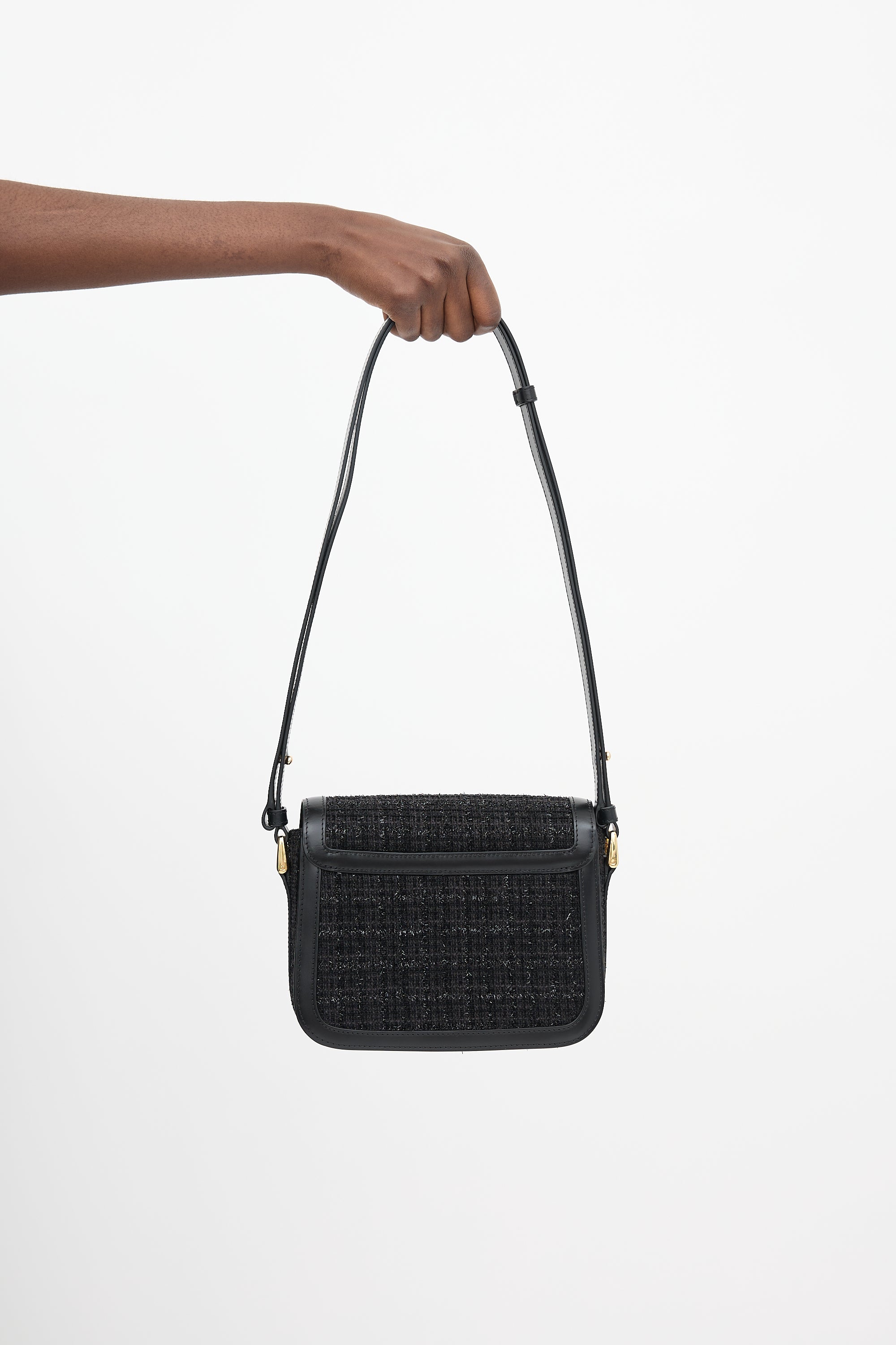 A.P.C. Sparkly Tweed Small Grace Bag