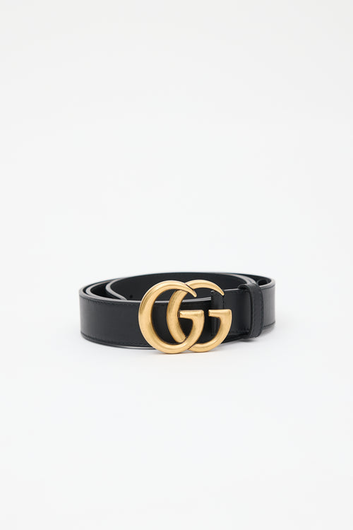Gucci Leather Marmont GG Belt