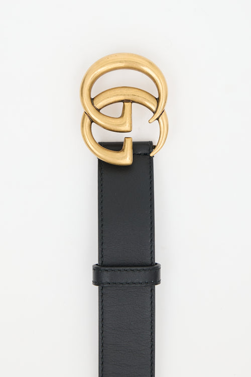 Gucci Leather Marmont GG Belt