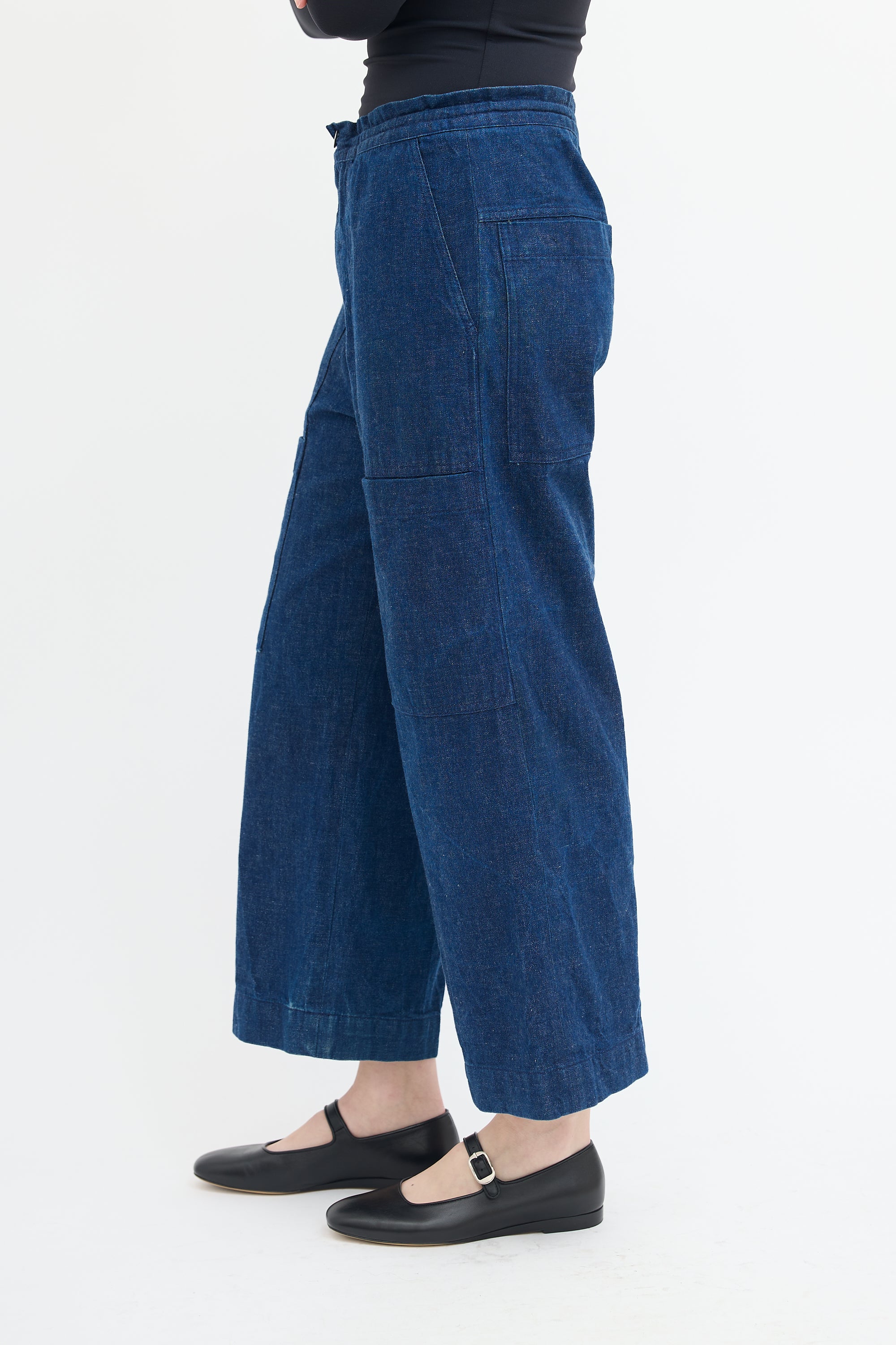 Acne Studios Raw Denim Drawstring Jeans