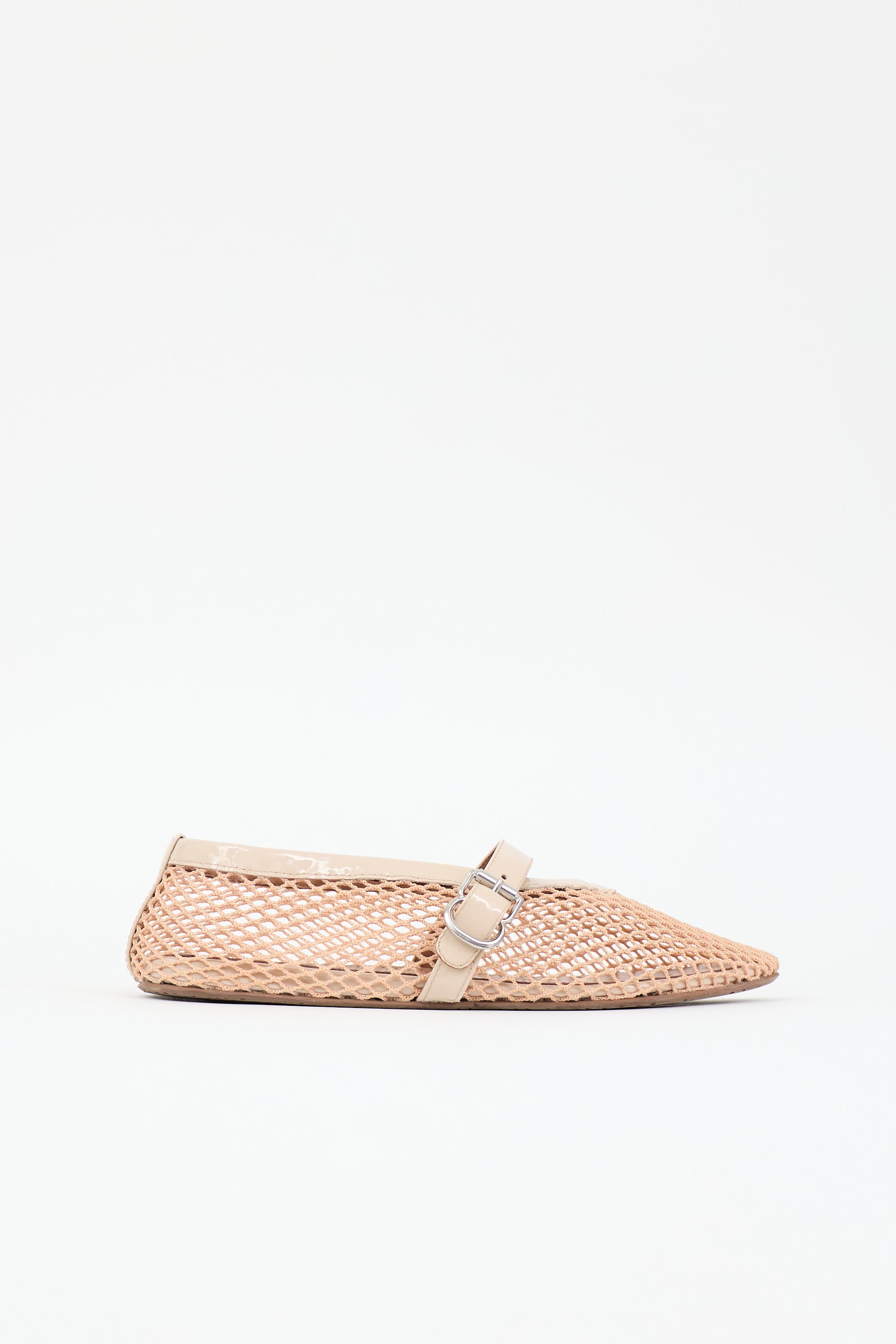 Alaïa Fishnet Mesh Flat