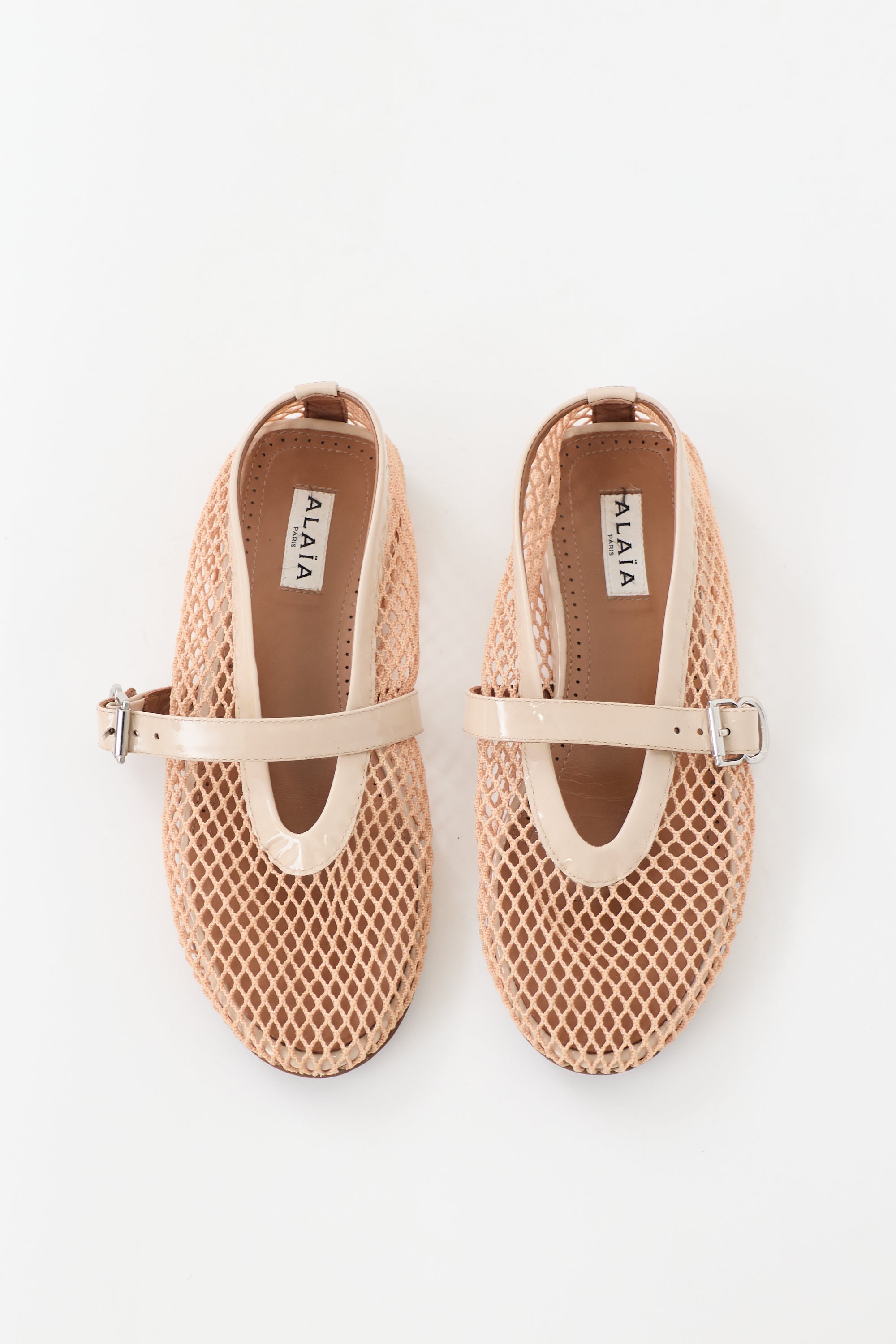 Alaïa Fishnet Mesh Flat