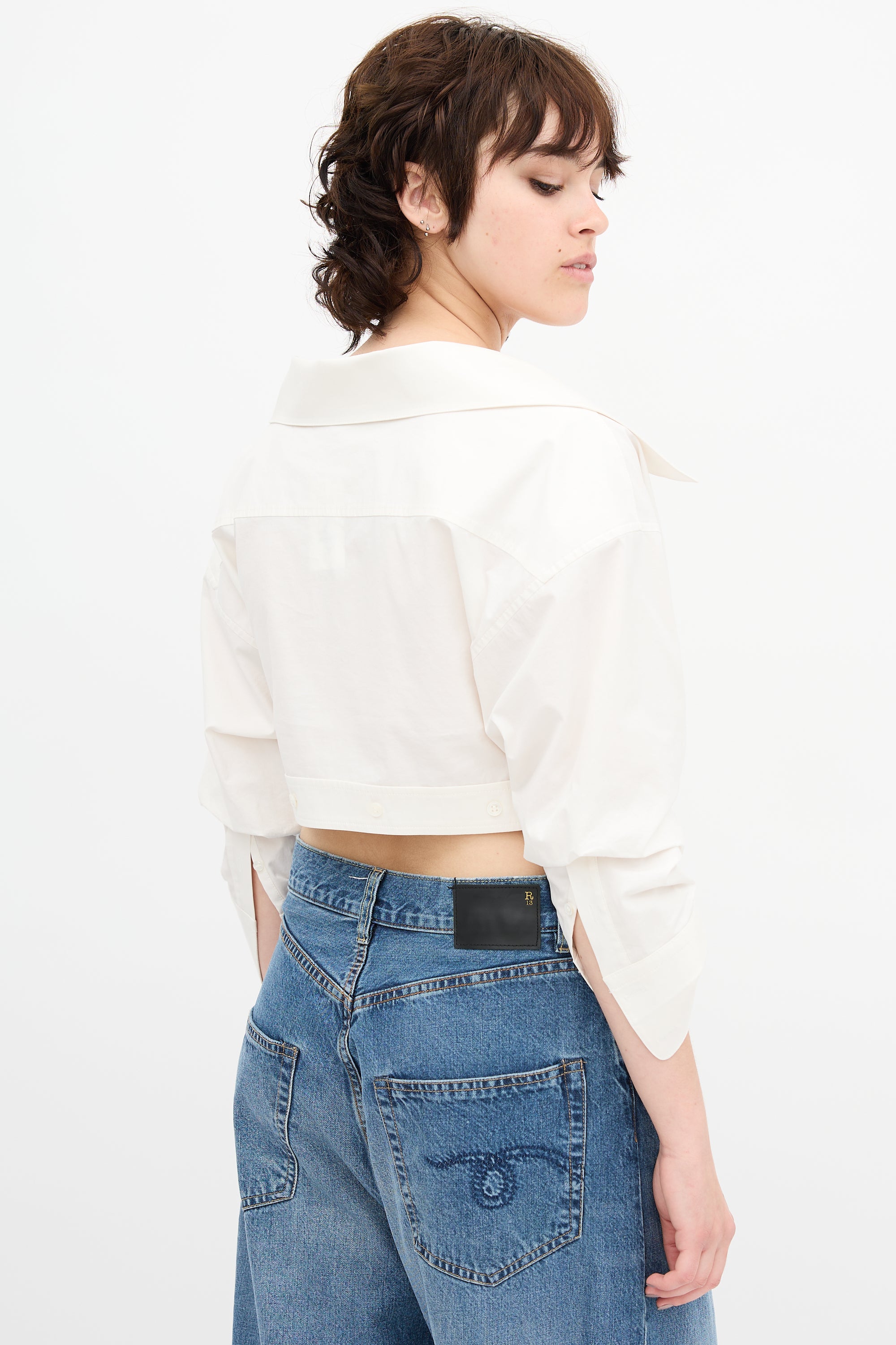 Alexander Wang Twisted Cropped Shirt