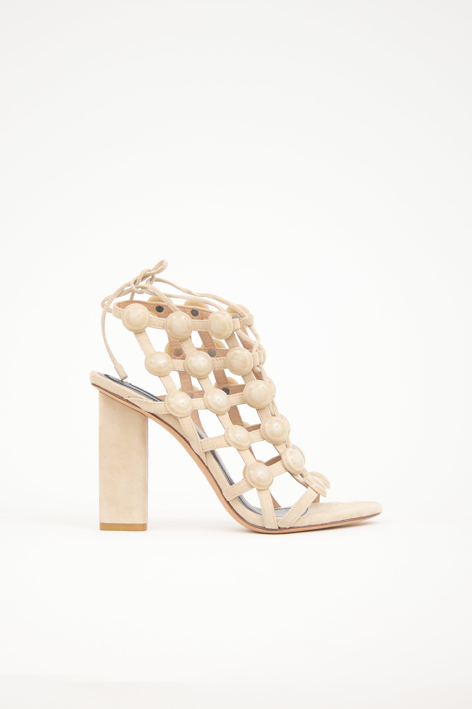 Alexander Wang Suede Rubie Caged Sandal