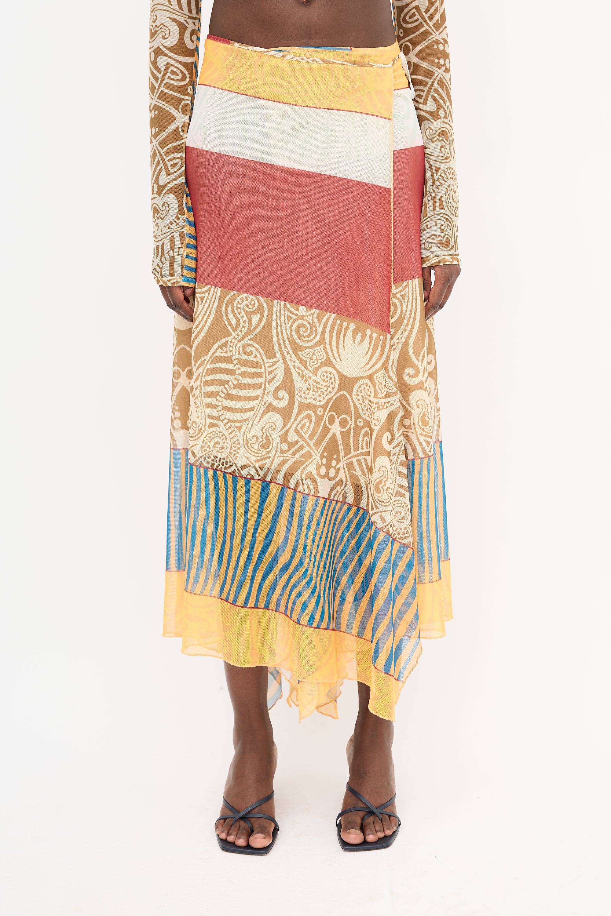 Alexis Brown & Multi Mesh Printed Slort