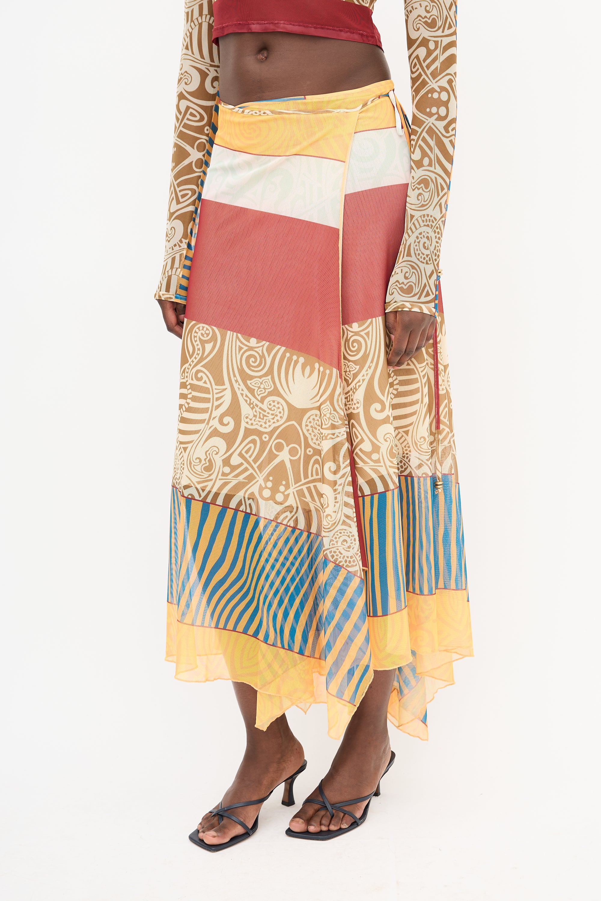 Alexis Brown & Multi Mesh Printed Slort