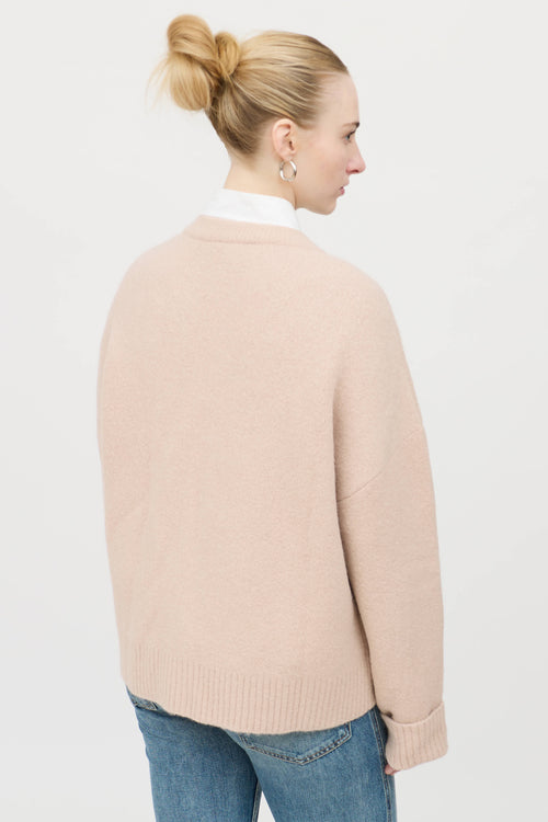 AMI Paris Wool Ami de Coeur Cardigan