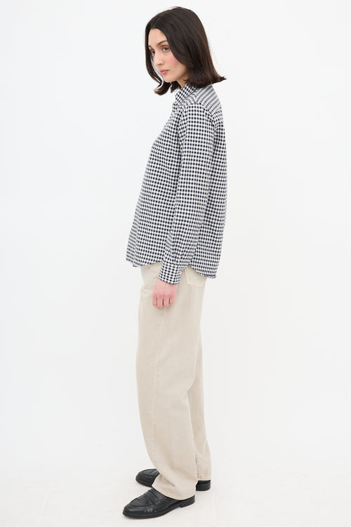 AMI Paris Gingham Button Up Shirt
