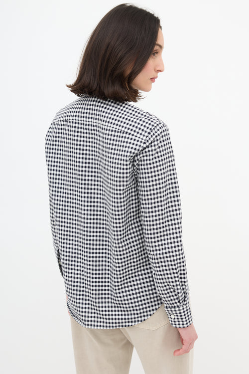 AMI Paris Gingham Button Up Shirt