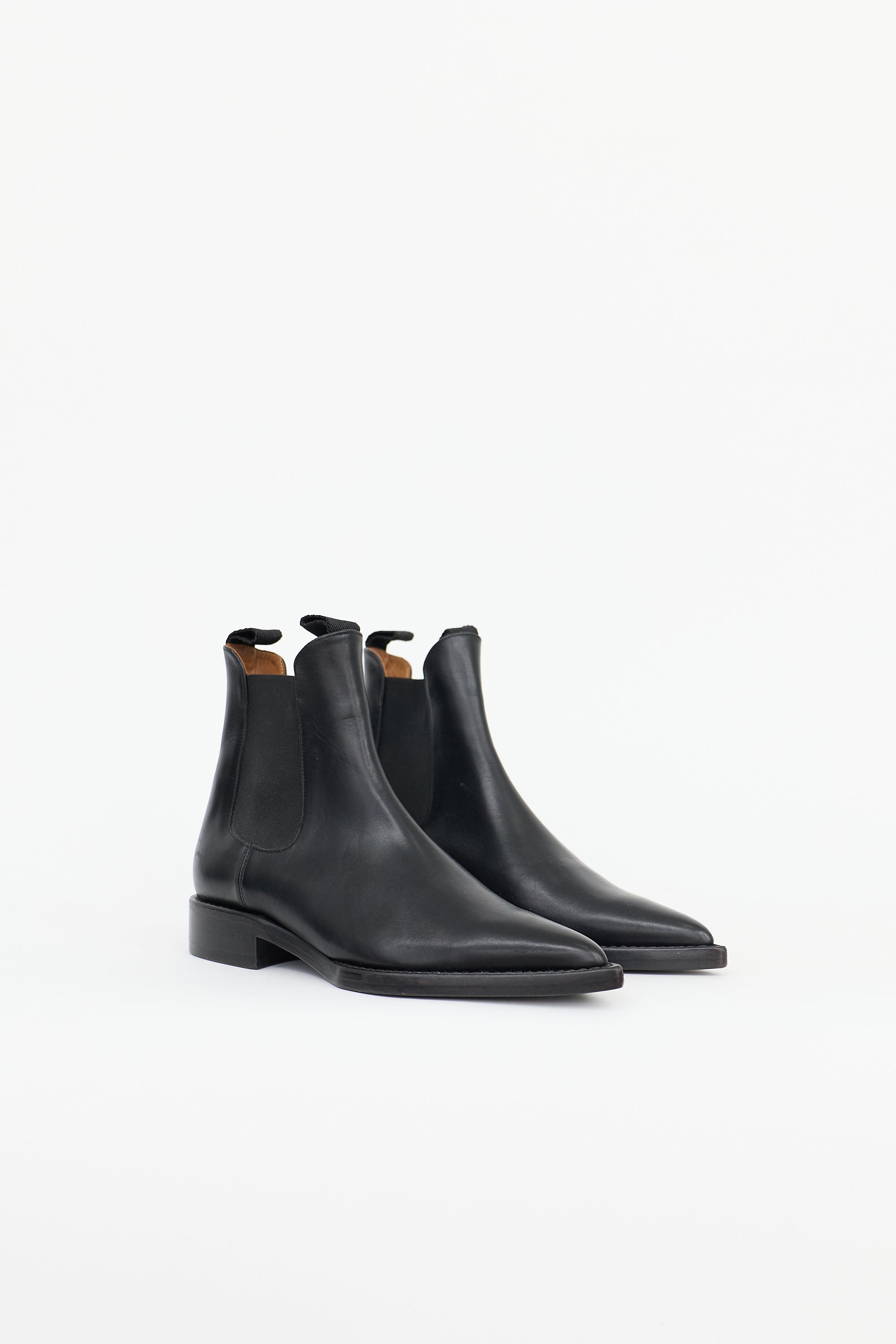 AMI Paris Leather Lauro Ankle Boot