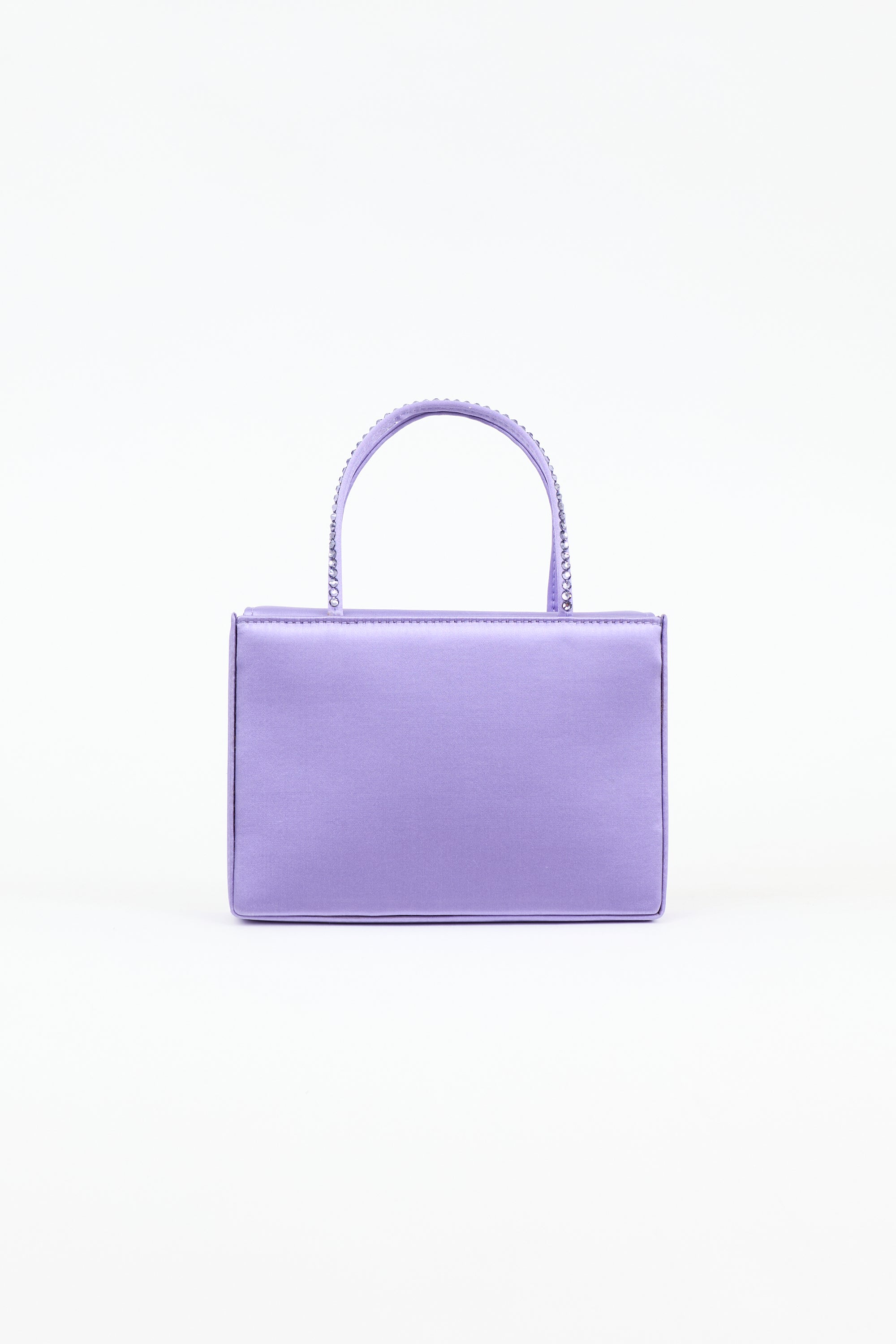 Amina Muaddi Satin Gilda Clutch
