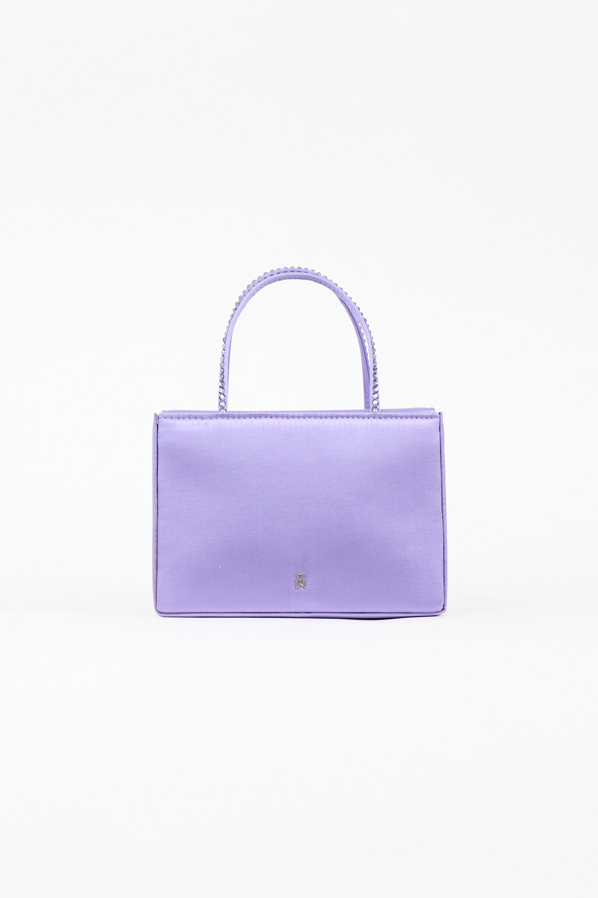 Amina Muaddi Satin Gilda Clutch