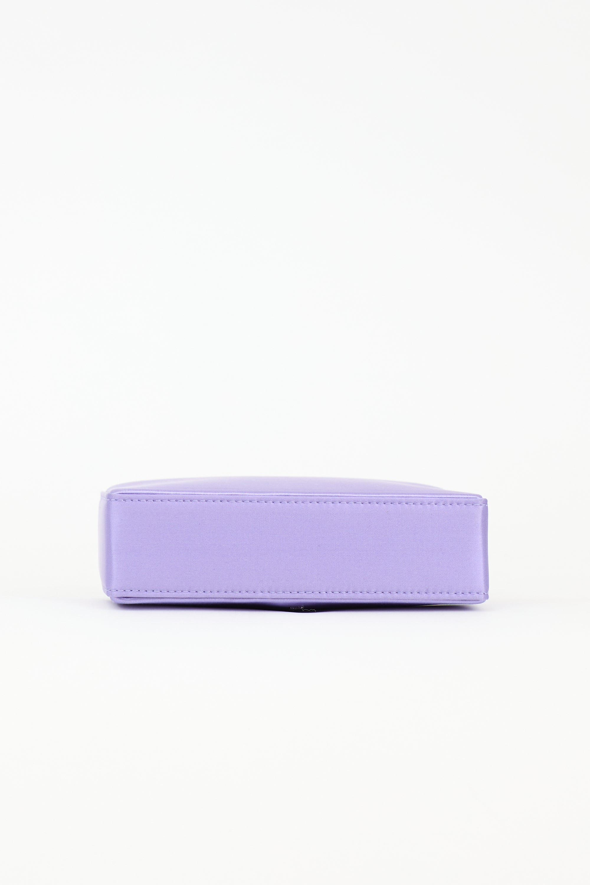 Amina Muaddi Satin Gilda Clutch