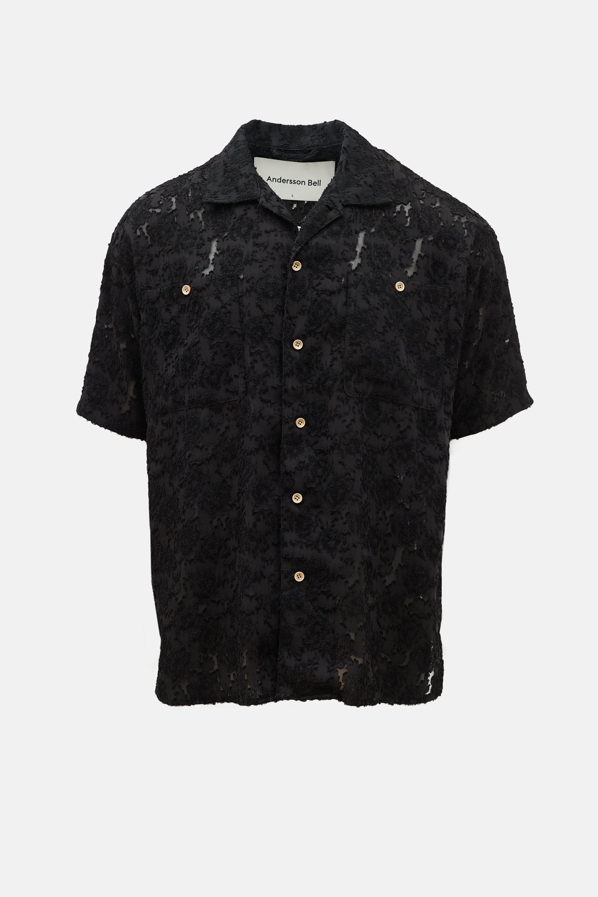 Andersson Bell Bali Sheer Open Collar Shirt