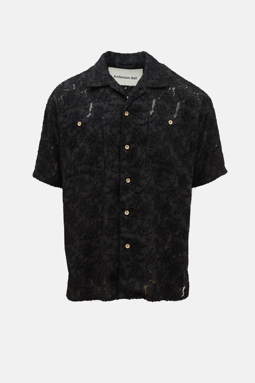 Andersson Bell Bali Sheer Open Collar Shirt