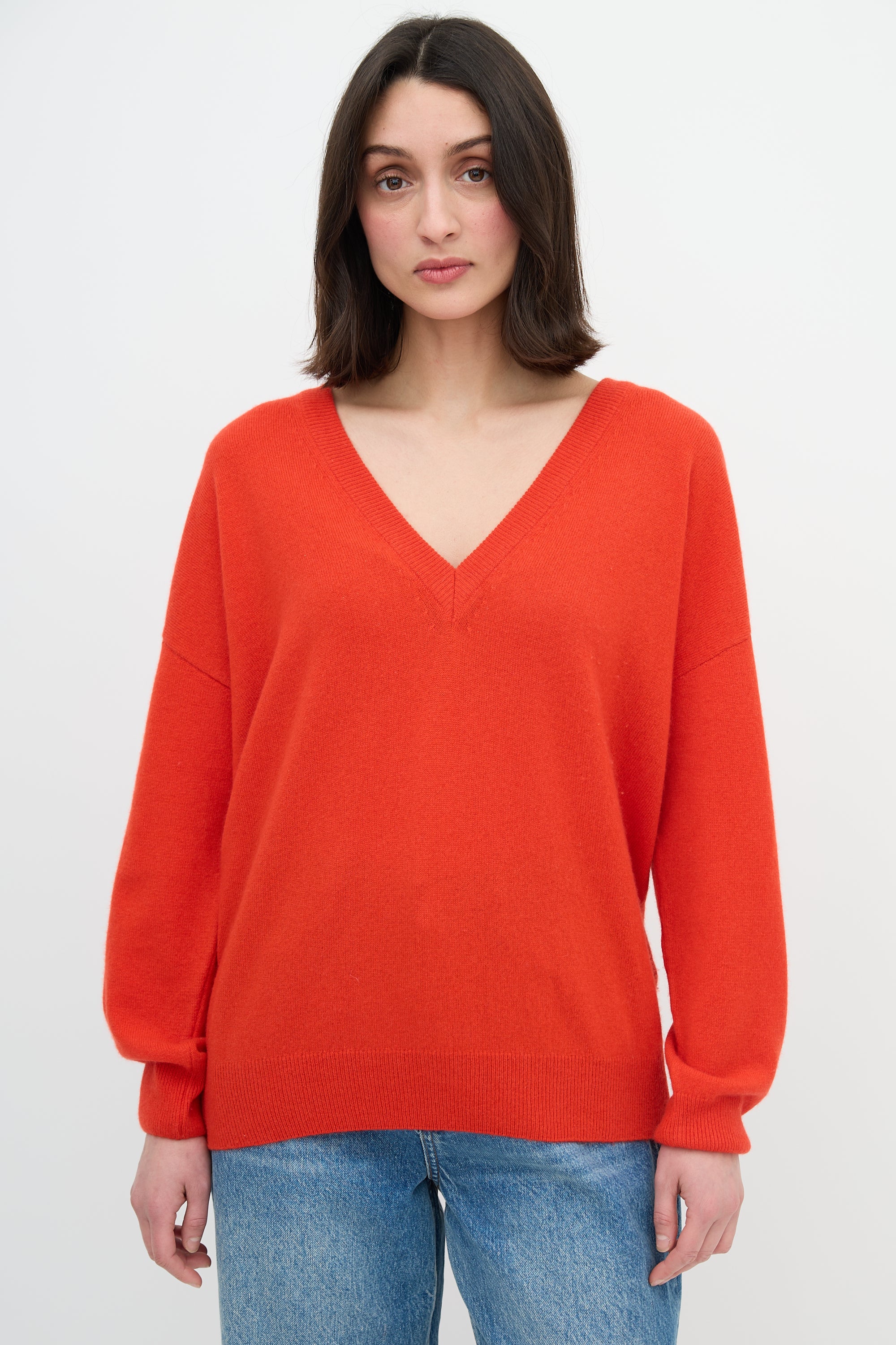 Anine Bing Cashmere V-Neck Sweater