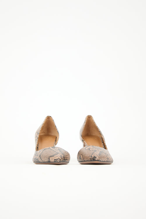 ATP Atelier Embossed Leather Carmiano Pump