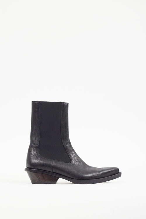 Acne Studios Black & Brown Leather Chelsea Boot