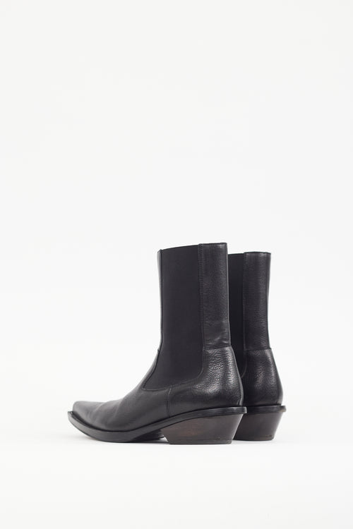 Acne Studios Black & Brown Leather Chelsea Boot