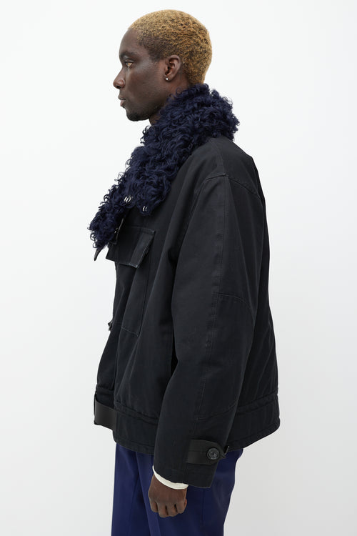 Acne Studios Black & Navy Cees Utility Jacket